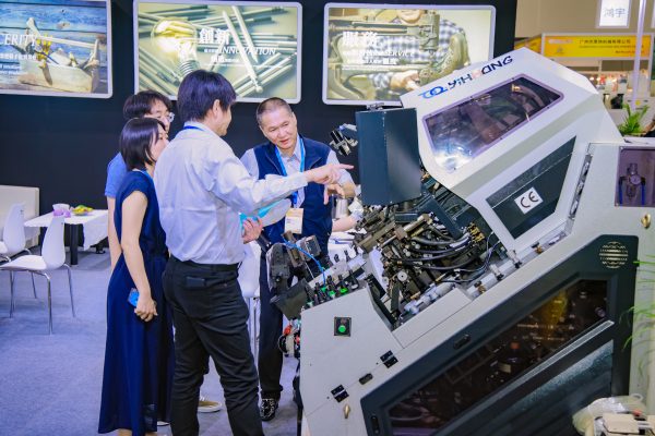 Shoe outsole injection machine demo at Shoes & Leather - Guangzhou