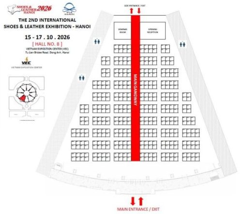 2026越南河内展 - 展位地圖