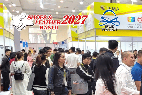 Visitor sourcing shoes machinery and material
